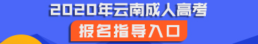 2020年云南成人高考報名報考網址匯總！