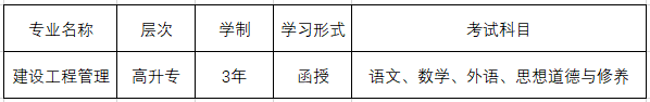 云南成人高考高升專建設工程管理專業介紹