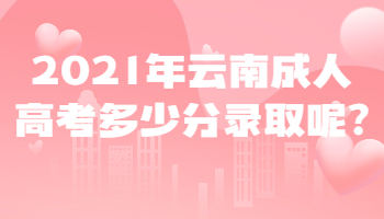 云南成人高考多少分錄取
