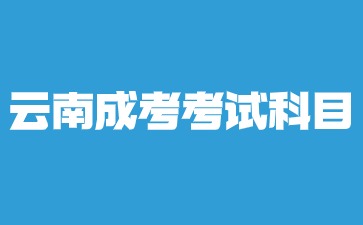 2024云南成考有哪些考試科目？