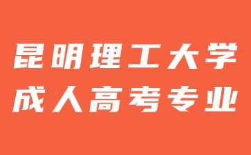 2024年昆明理工大學成人高考有哪些報考專業？